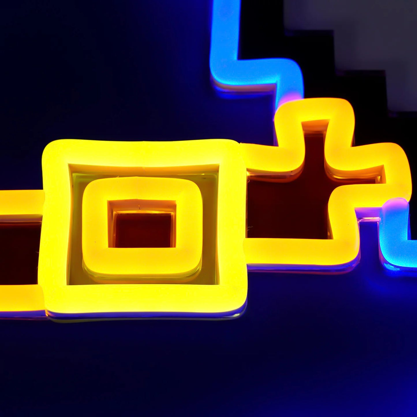 Blue Wizard Hat Neon Sign | for Old School RuneScape Fans | Dimmable LED Pixel Art | Gaming Room Decor