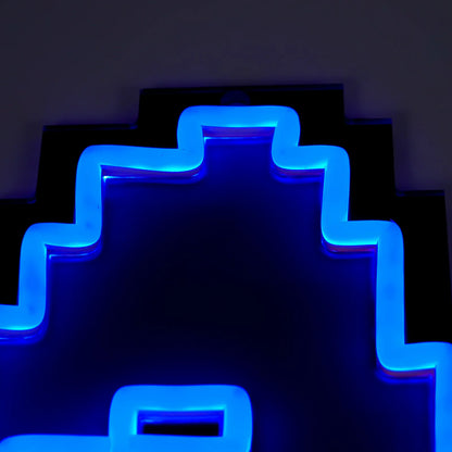 Blue Wizard Hat Neon Sign | for Old School RuneScape Fans | Dimmable LED Pixel Art | Gaming Room Decor