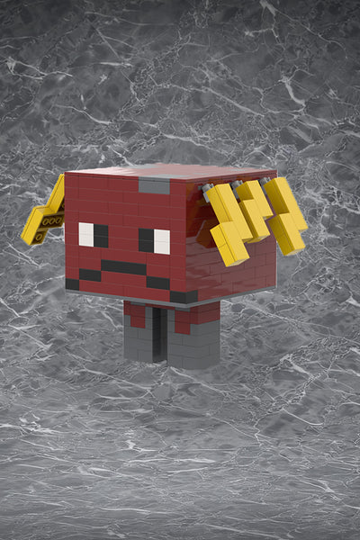 Minecraft Nether Strider Building Block Figurine
