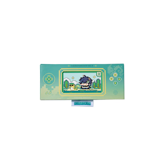 Natlan Colorful Pixel Series Kinich Metal Pin Badge – A must-have for Genshin Impact fans. Made from durable zinc alloy, perfect for your collection.