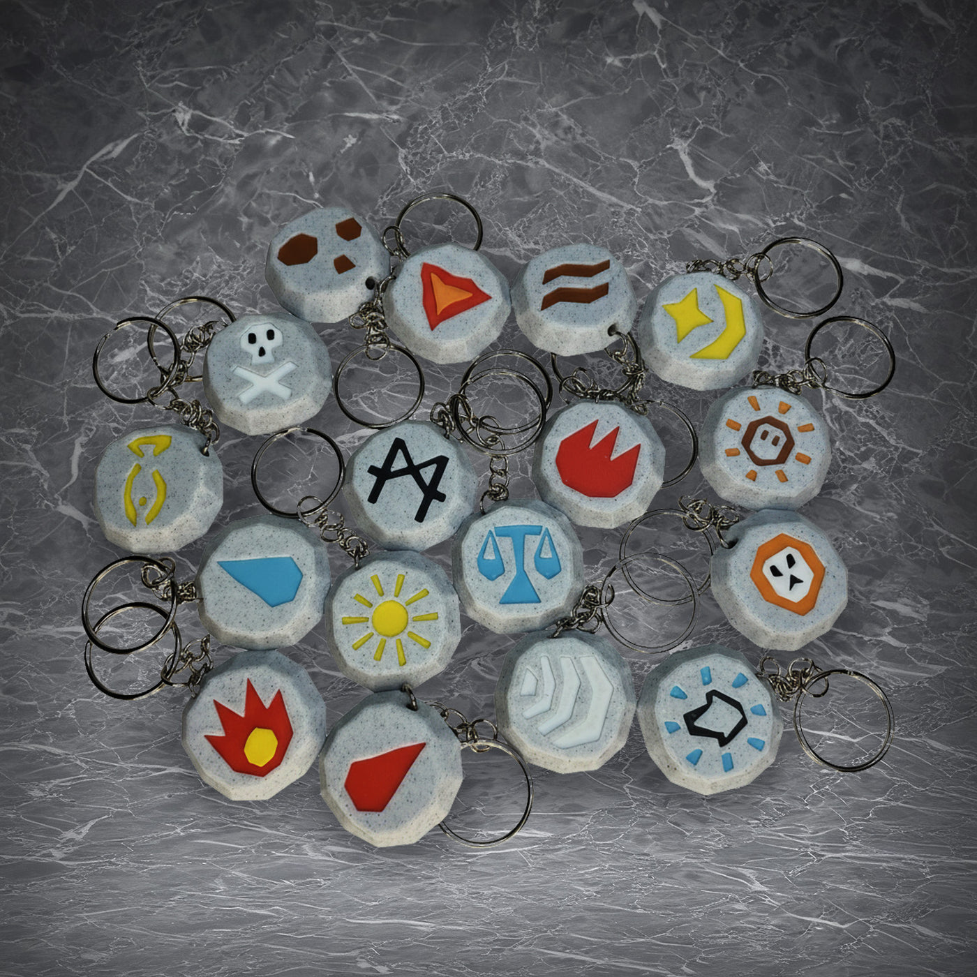 Rune Keychains | for OSRS Fans | 3D Printed PLA | OSRS Gamer gift