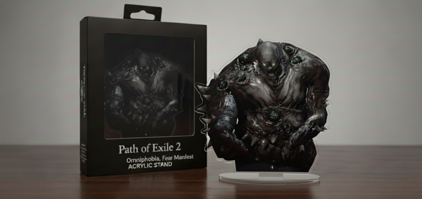 Omniphobia, Fear Manifest | Path of Exile 2 Acrylic Standee | High-Res Desktop Figure