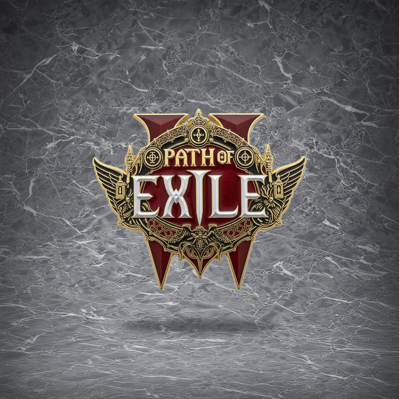 POE2 LOGO 丨 Path of Exile 2 丨 Enamel Pin 丨 Gaming Peripherals for Everyday Wear