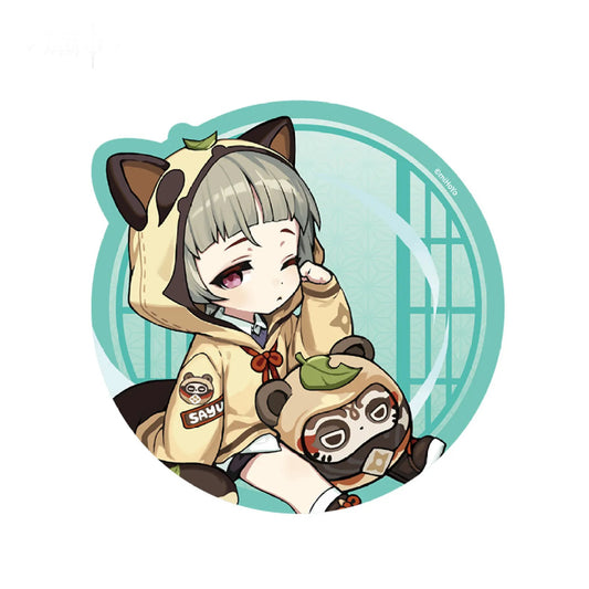 Picnic Theme Chibi Mousepad for Genshin Impact Fans, silicone base with fiber surface, perfect for gaming and daily use