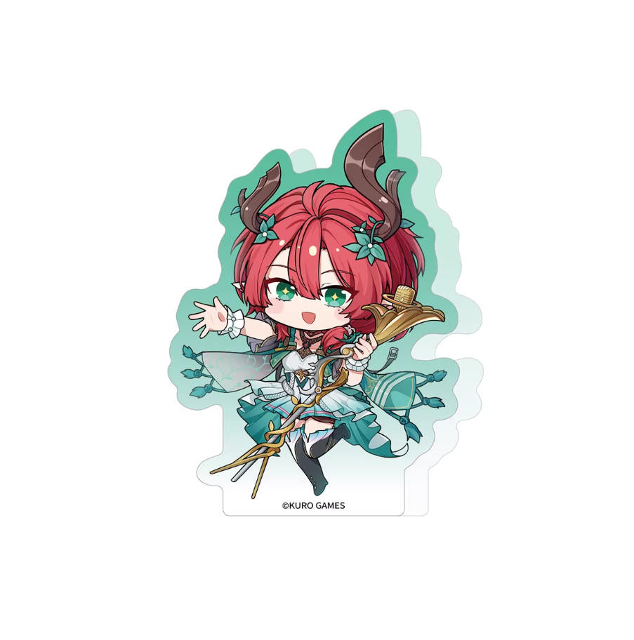 This 75–95mm chibi acrylic standee showcases Natsuka from Wuthering Waves, with bright color matching and delicate, clear printed details.