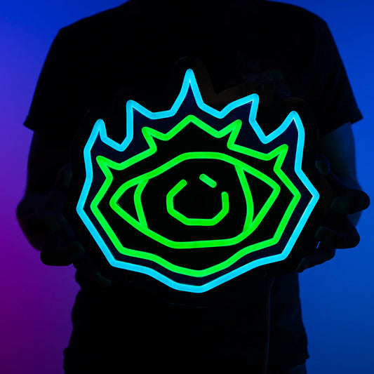 Rigour Prayer Neon Sign | for Old School RuneScape Fans | Dimmable LED Neon | Gaming Room Decor