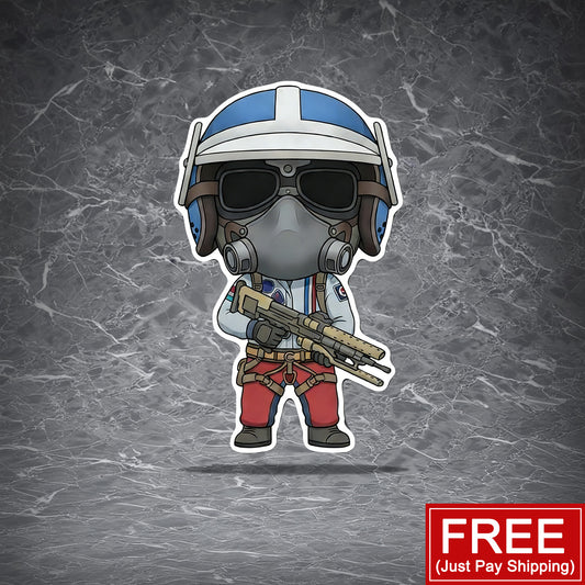 Raiders Ryder Sticker(FREE! You Just Pay Shipping) | for ARC Raiders Fans | Waterproof Stickers | ARC Raiders Gamer gift