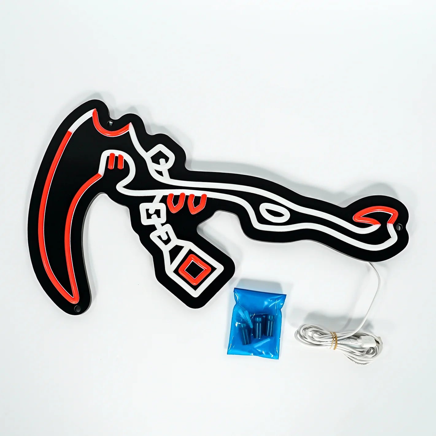 Slayer Scythe Neon Sign | for Old School RuneScape Fans | Dimmable LED Art | Wall Hanging Decor