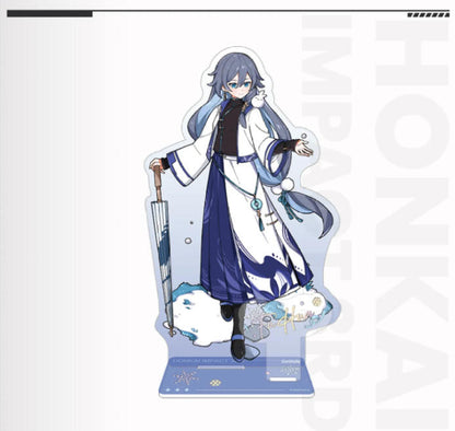 Silver Winter Snow Fun Series acrylic stand from Honkai Impact 3rd, featuring character design, perfect gamer gift.