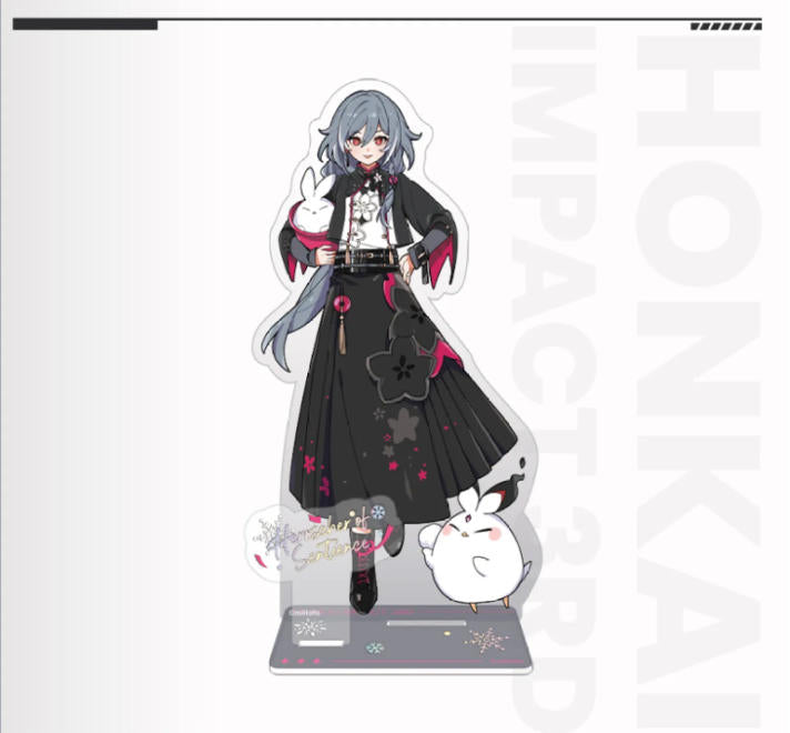 Silver Winter Snow Fun Series acrylic stand from Honkai Impact 3rd, featuring character design, perfect gamer gift.