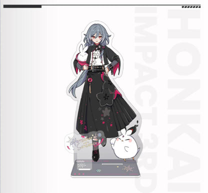 Silver Winter Snow Fun Series acrylic stand from Honkai Impact 3rd, featuring character design, perfect gamer gift.