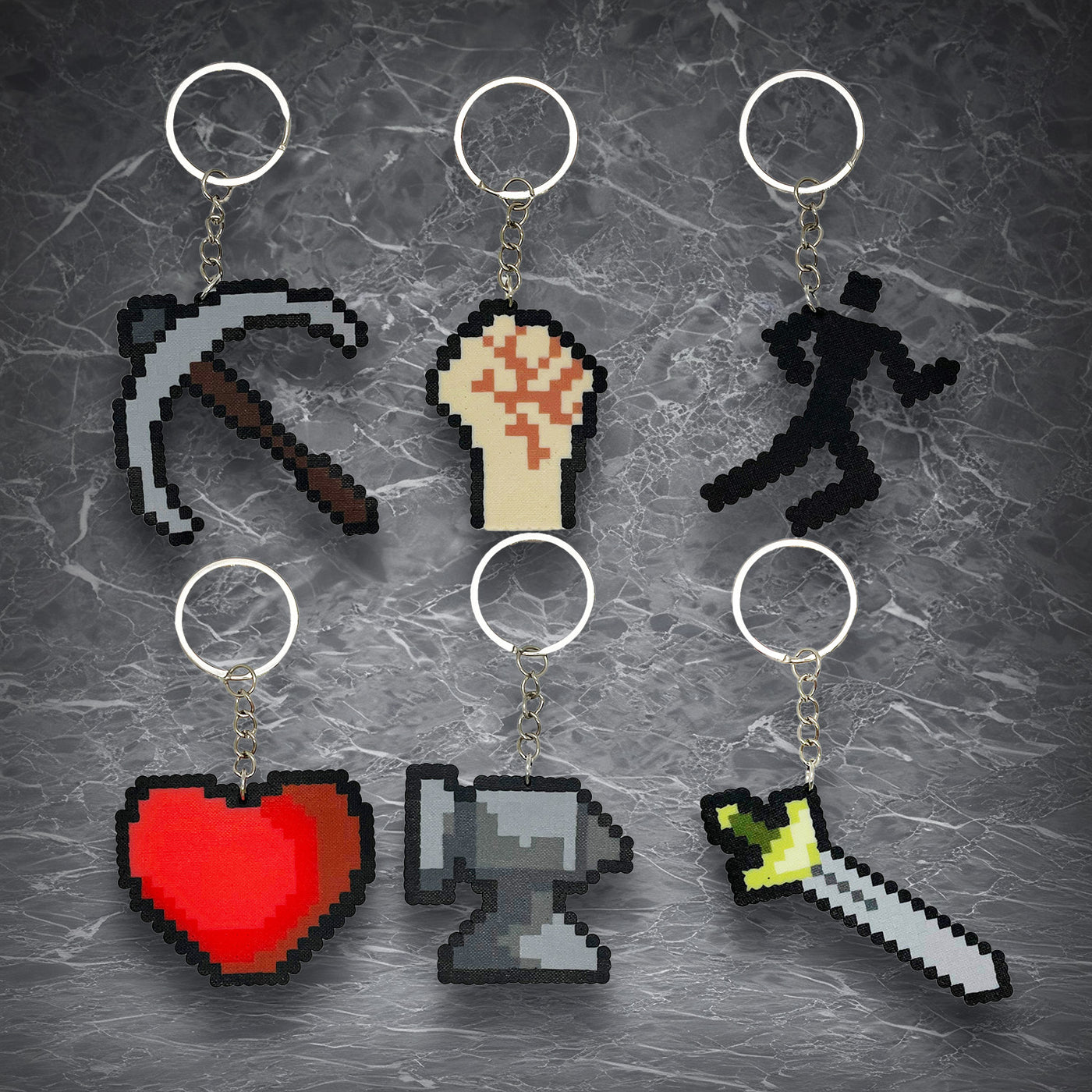 Skill Icon Pixel Keychains | for OSRS Fans | Handmade | OSRS Gamer gift