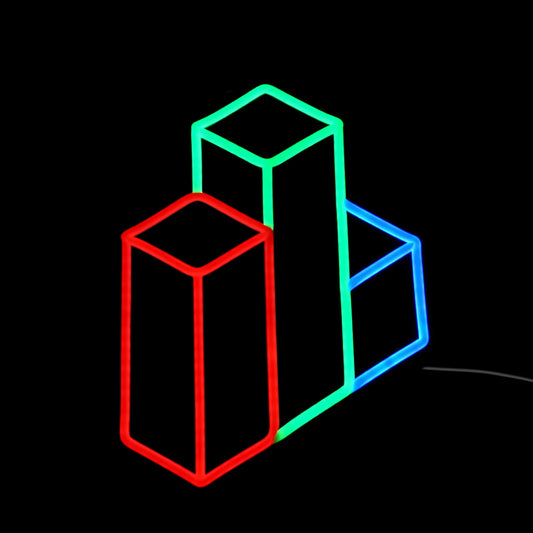 Skills Icon (XP Gains) Neon Sign | for Old School RuneScape Fans | Dimmable LED Neon | Gaming Room Decor