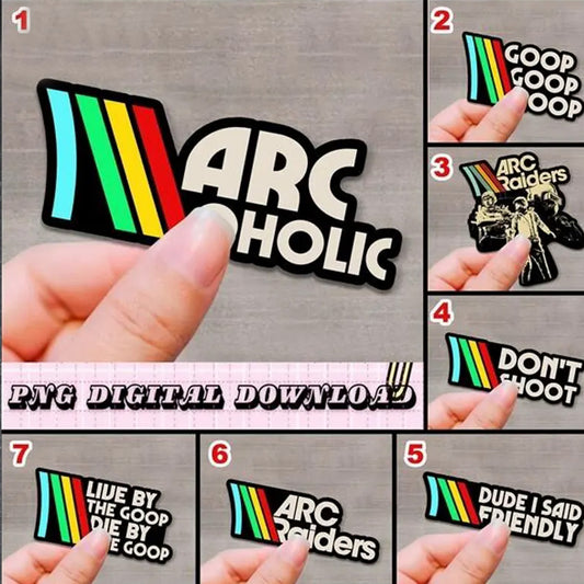 Sticker Set Collectibles(FREE! You Just Pay Shipping) | for ARC Raiders Fans | Waterproof Stickers | ARC Raiders Gamer gift