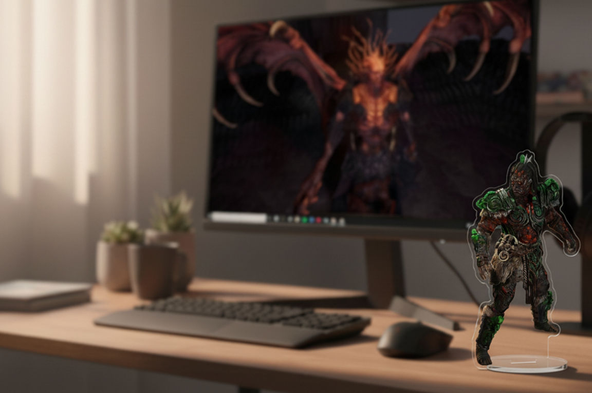 Tavakai, The Fallen | Path of Exile 2 Acrylic Standee | High-Res Desktop Figure