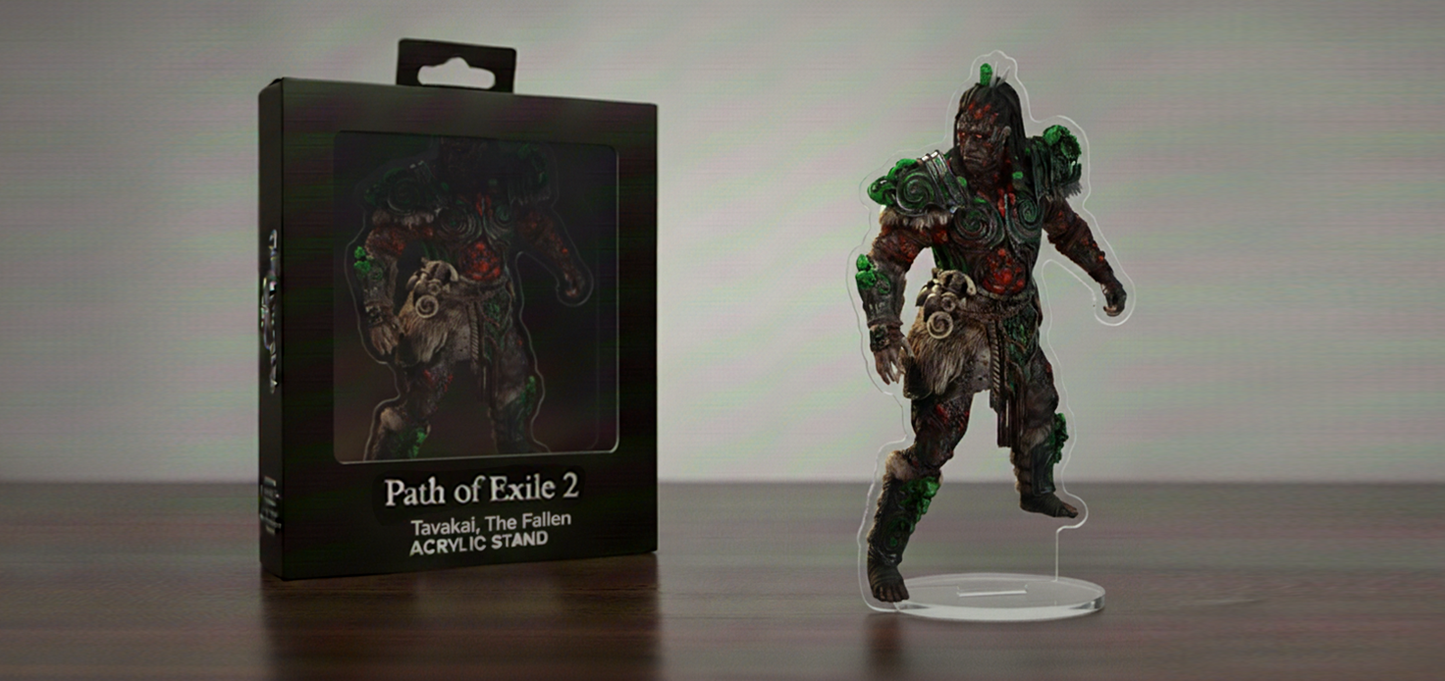 Tavakai, The Fallen | Path of Exile 2 Acrylic Standee | High-Res Desktop Figure
