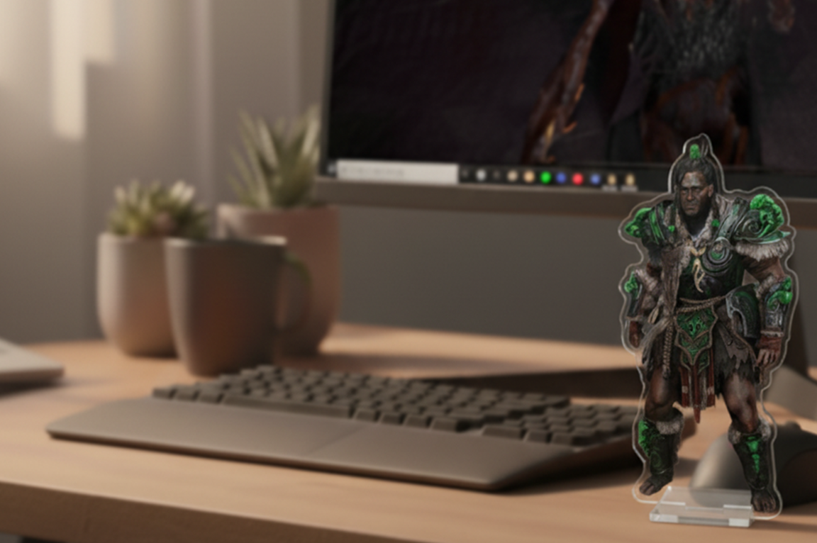 Tavakai, The Chieftain | Path of Exile 2 Acrylic Standee | High-Res Desktop Figure