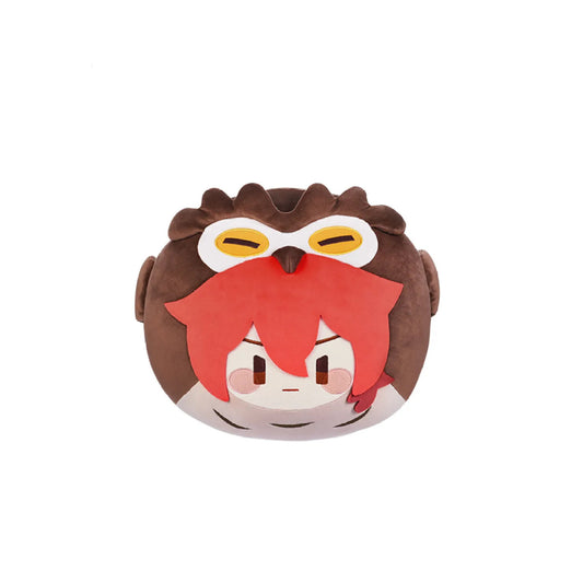 Soft Teyvat Zoo Themed Plush Pillow for Genshin Impact enthusiasts, made from high-quality polyester, a perfect addition to any fan’s collection.