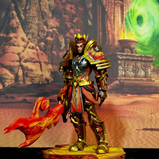 Tirion Fordring Figure | for World Of Warcraft Fans | ABS Resin | Gamer gift