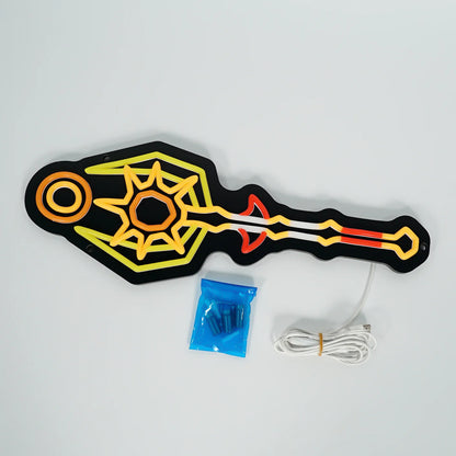 Tumeken's Shadow Neon Sign | for Old School RuneScape Fans | Dimmable LED Neon | Gaming Room Decor