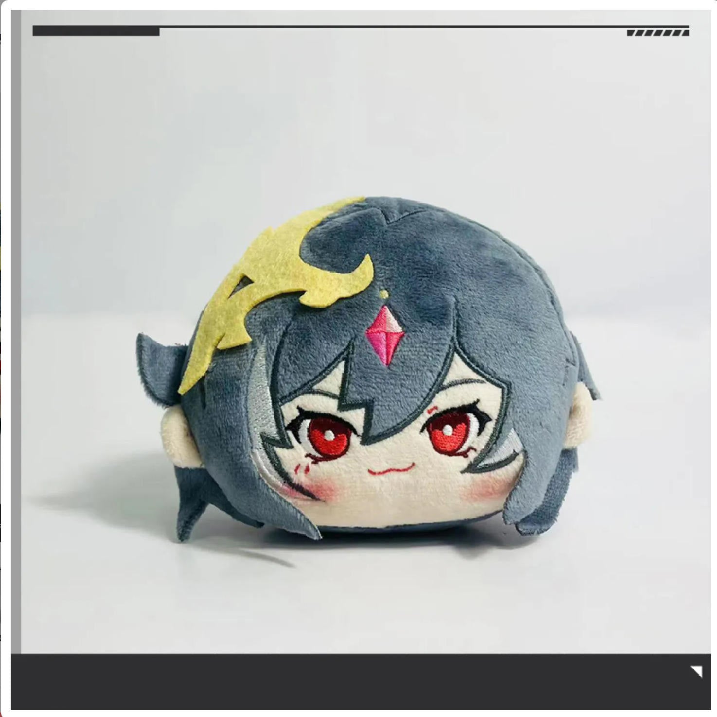 A plush keychain with sound, featuring a Valkyrie character design from Honkai Impact 3rd, made of polyester.