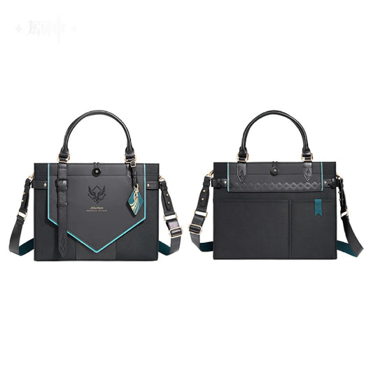 Alhaitham Tote Bag from the Verdant Fields and Flying Sands Series, inspired by Genshin Impact, featuring fabric and PU design for daily use.