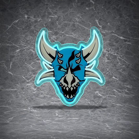 Vorkath Head Neon Sign | for Old School RuneScape Fans | Dimmable LED Neon | Gaming Room Decor