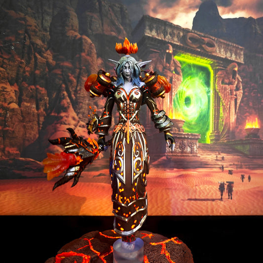 Vyrana Blazefang（Original） Figure | for World Of Warcraft Fans | ABS Resin | Gamer gift