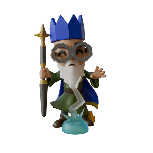Old School RuneScape Character 3D Model Wise Old Man with Blue Partyhat