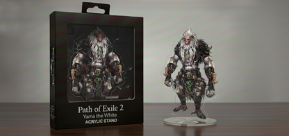 Yama the White | Path of Exile 2 Acrylic Standee | High-Res Desktop Figure
