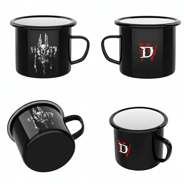 D4 Barbarian Enamel Mug | Enamel Coating | Office & Home Cup | Perfect Gift for Gamers