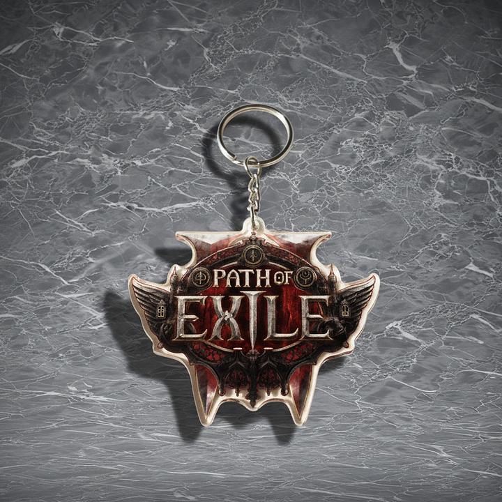 POE2 keyring | Acrylic Craft | For Everyday Carry & Display | Official Game Emblem Memento