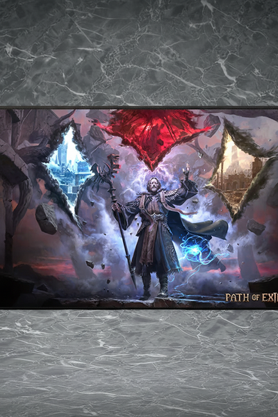 The Oracle Gaming Desk Pad | for Path of Exile 2 Fans | High-Res Character Art | Perfect Gamer Gift