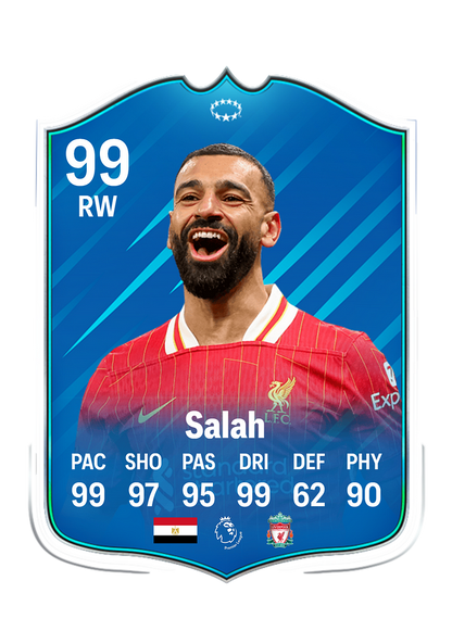 Salah customized football cards | Premium Custom Printing on Quality Stock | Collector's Edition Football Memorabilia
