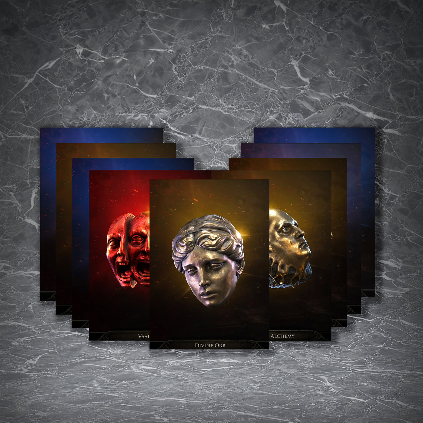 Divine & Chaos Orb Metal Posters | PoE Currency Wall Art for Path of Exile 2 Fans | Gaming Room Decor Gift