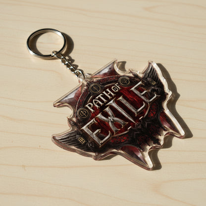 POE2 keyring | Acrylic Craft | For Everyday Carry & Display | Official Game Emblem Memento