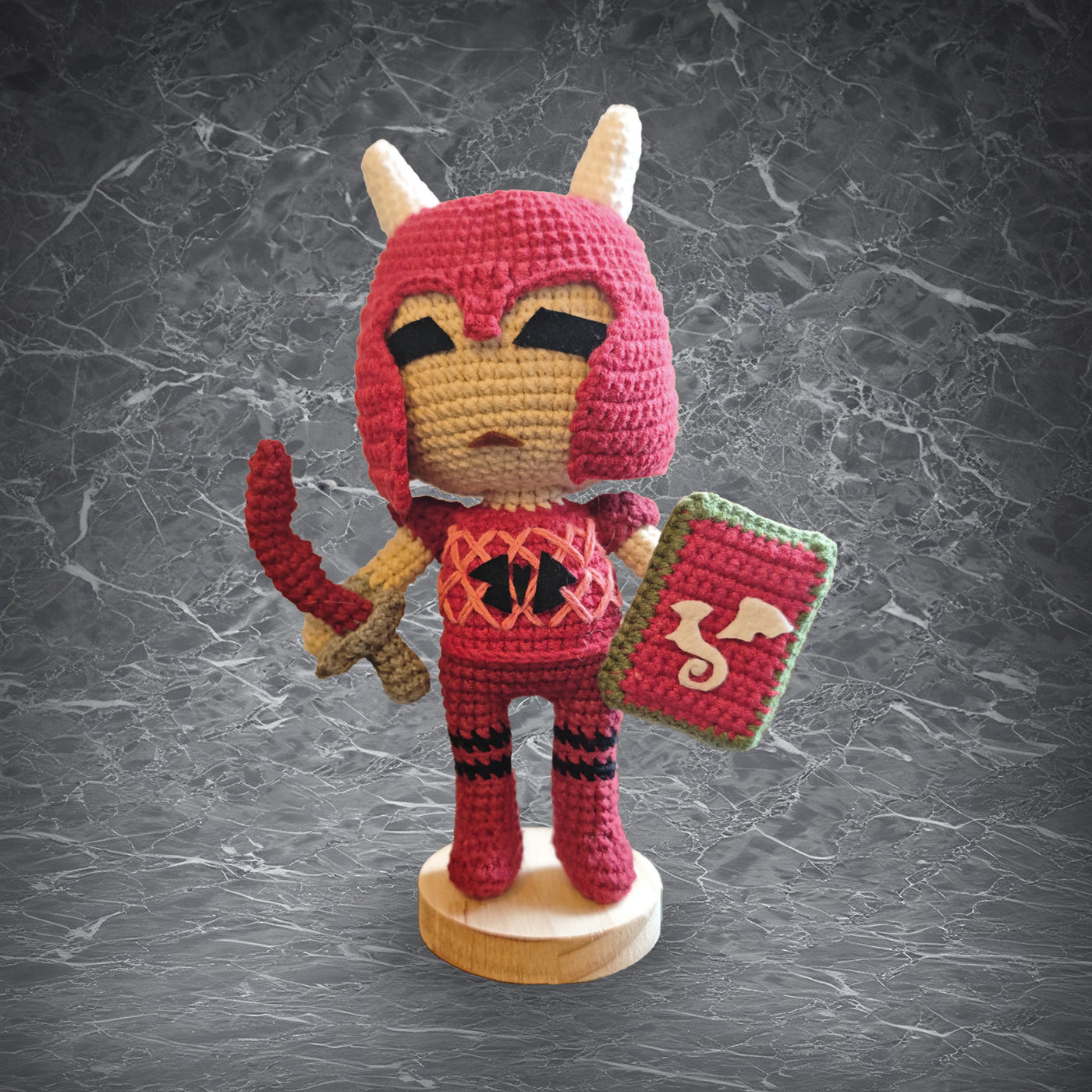 OSRS Dragon Chainbody Handmade Crochet Doll | Articulated Joints | Collectible Gift