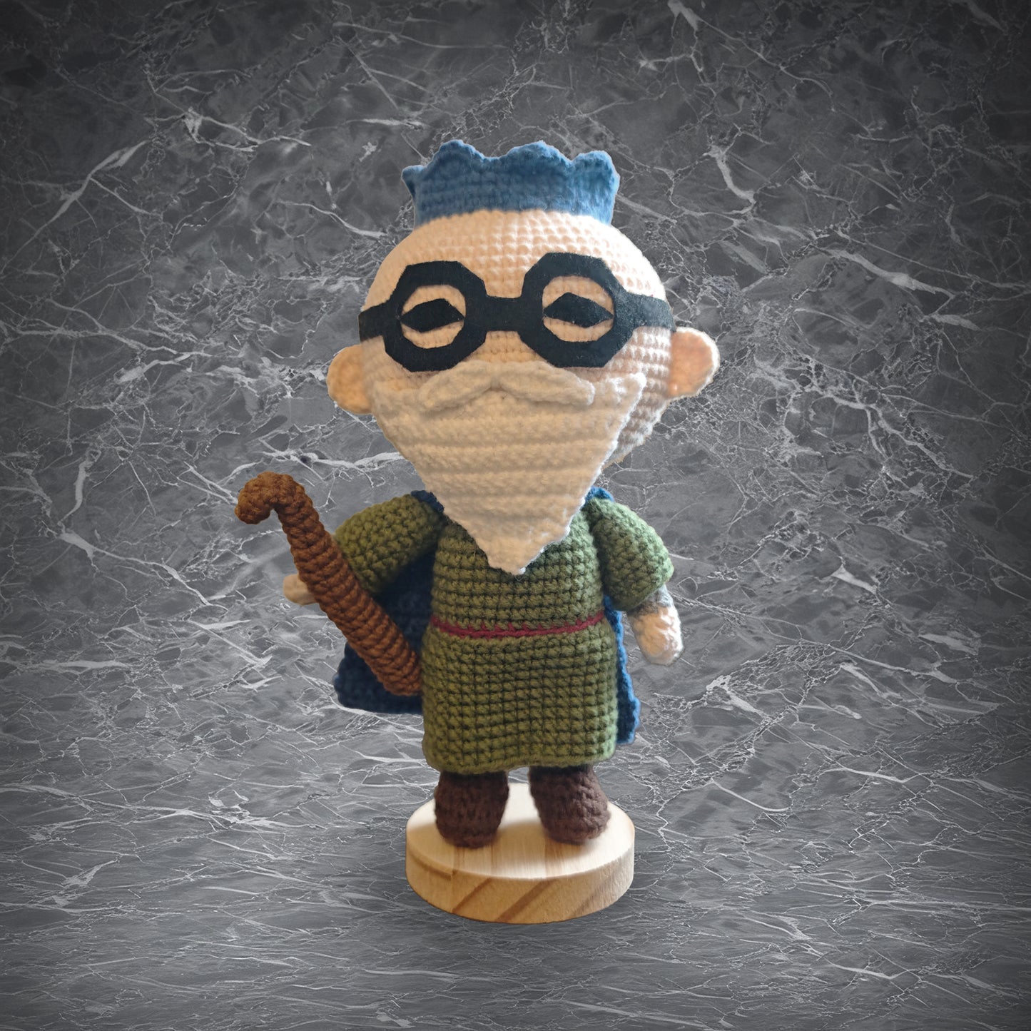 OSRS Wise Old Man Handmade Crochet Doll | Articulated Joints | Collectible Gift