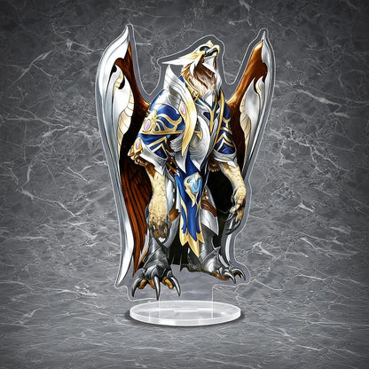 OSRS General Kree'arra acrylic standee | God Wars Dungeon Boss Figure with Detailed Design | Non-Slip Gaming Desk Display Stand | Collectible Item