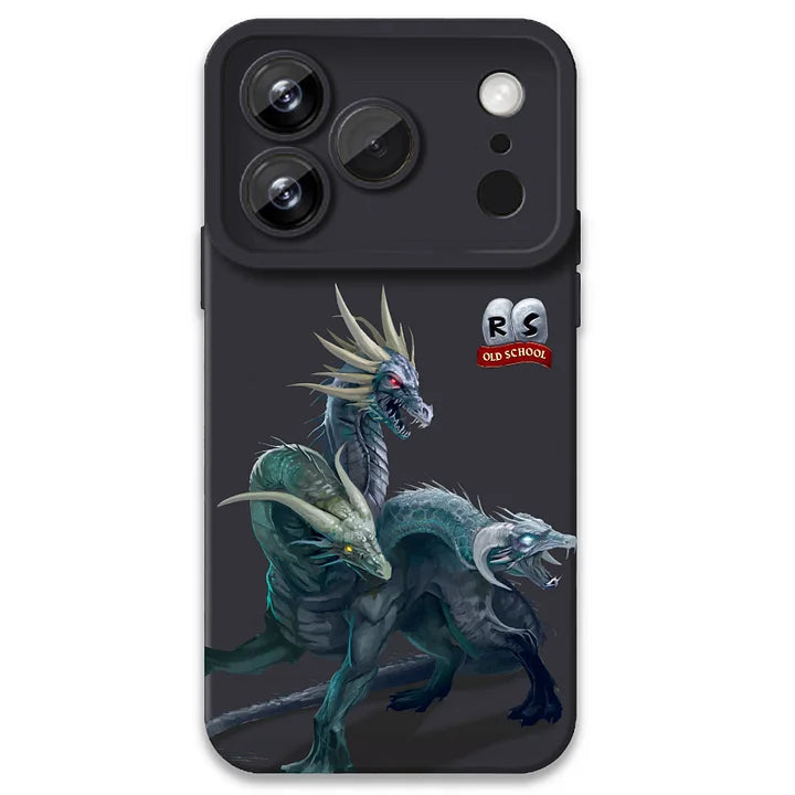 OSRS King Black Dragon Phone Case | 4 Color Options with Classic Boss Art | Protective Durable Cover for Most Phones