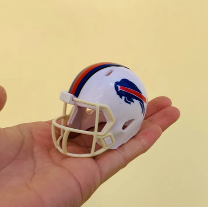 NFL football helmet 1:6 size | Display Case Compatible Scale Replica | Detailed Collector's Showpiece