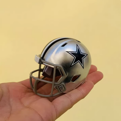NFL football helmet 1:6 size | Display Case Compatible Scale Replica | Detailed Collector's Showpiece