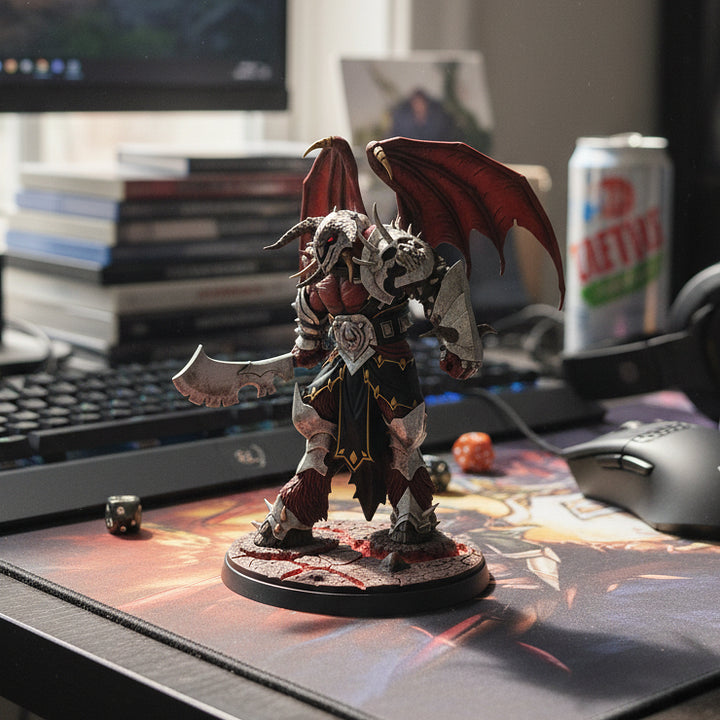 OSRS K'ril Tsutsaroth Figure | Highly Detailed God Wars Dungeon Boss Collectible | Premium Sculpted Demon Model for Display | Must-Have OSRS Memorabilia for Serious Collectors
