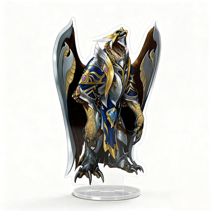 OSRS General Kree'arra acrylic standee | God Wars Dungeon Boss Figure with Detailed Design | Non-Slip Gaming Desk Display Stand | Collectible Item