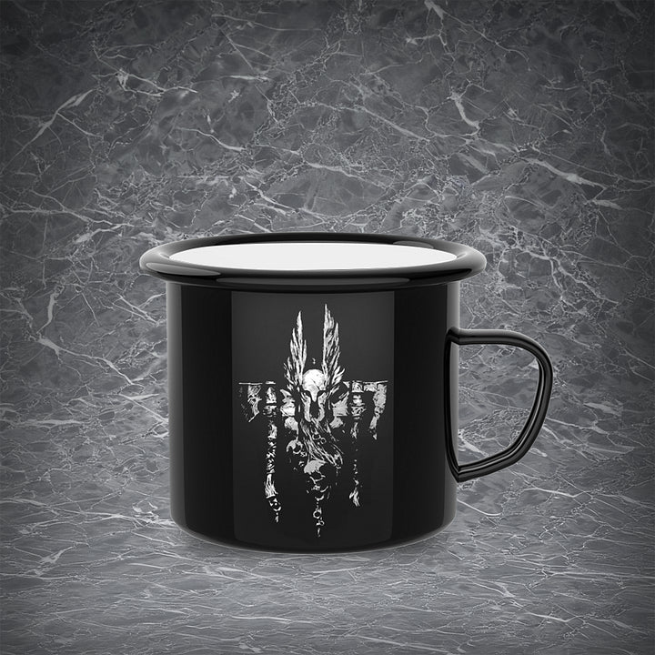 D4 Barbarian Enamel Mug | Enamel Coating | Office & Home Cup | Perfect Gift for Gamers