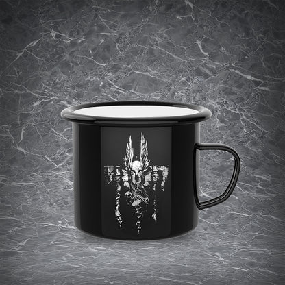 D4 Barbarian Enamel Mug | Enamel Coating | Office & Home Cup | Perfect Gift for Gamers