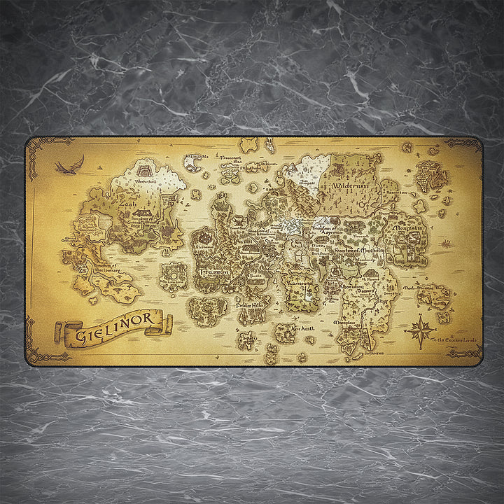 OSRS full map Desk Mat | nostalgic classic computer desk pad | gift peripherals | essential peripherals for running map exploration