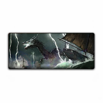 Skull and Bones Desk Mat | Large Gaming Mouse Pad with Themed Artwork | Waterproof & Non-Slip Base for PC Gaming | Essential Pirate-Themed Gear for Fans