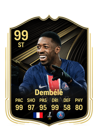 Dembélé customized football cards