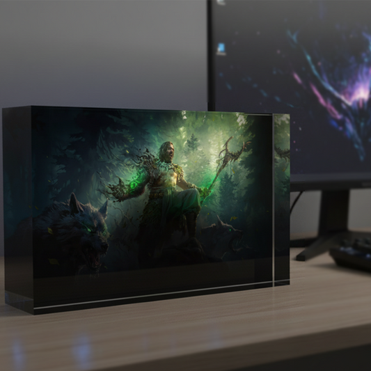 The Last Druids Acrylic Stand | for Path of Exile 2 Fans | High-Res Print | Gamer Gift